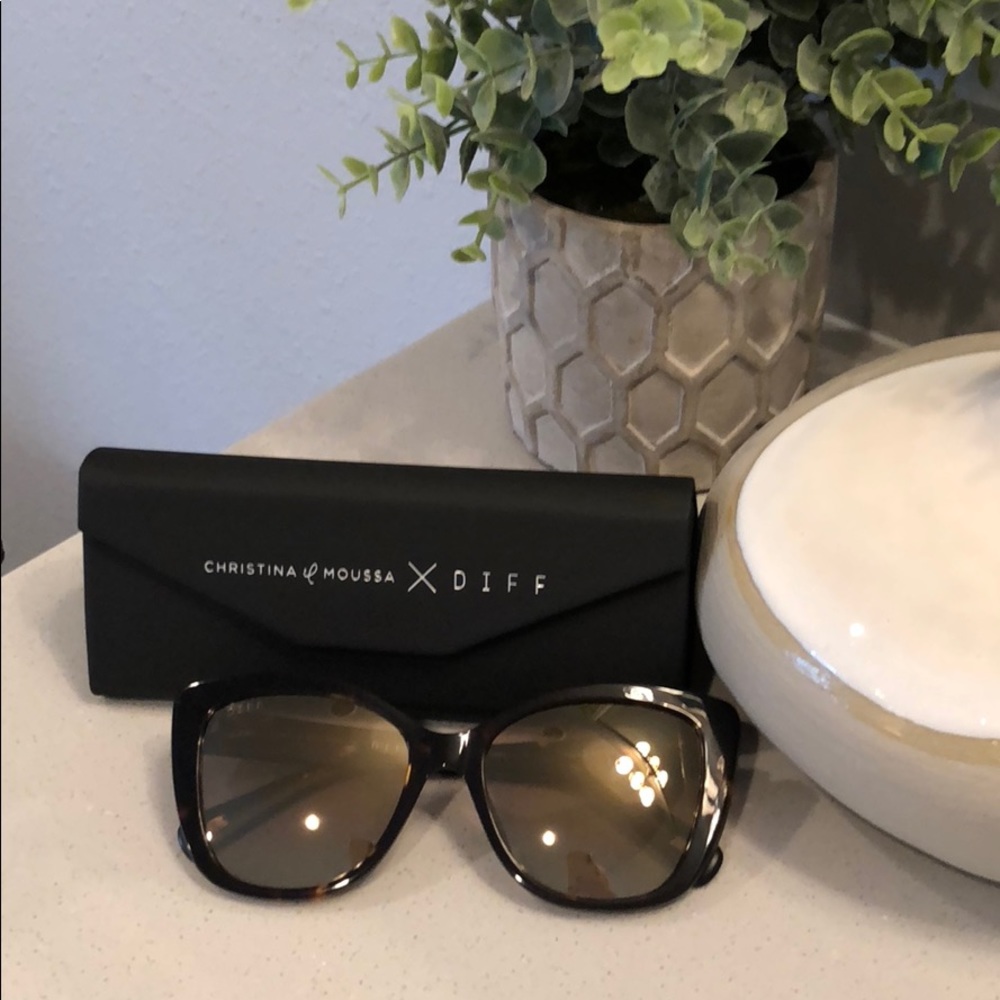 DIFF sunglasses. Christina Moussa style